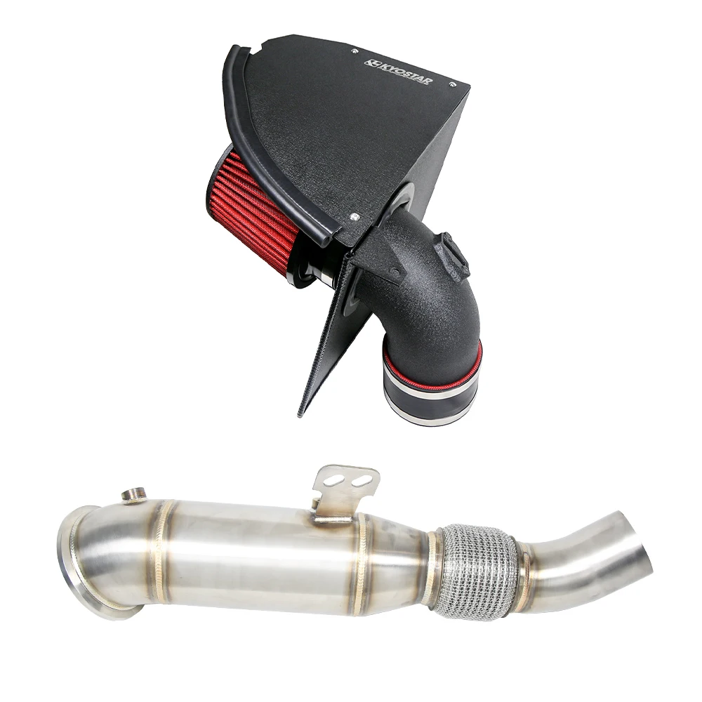 

for 2019+ BMW B58 M340i G20 G21 M440ai G22 G23 M240i G42 4'' Aluminum Cold Air Intake and Downpipe System
