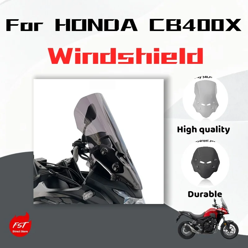 

Для Honda CB400X: модифицированное увеличенное ветровое стекло, аксессуары для ветрового стекла.