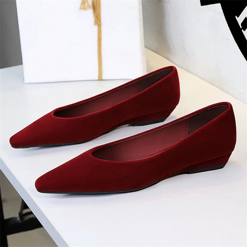 

BIGTREE Spring Fashion Pointed Toe Woman Pumps Comfortable Wedges Heels Elegant Work Ladies Shoes Zapatillas De Mujer