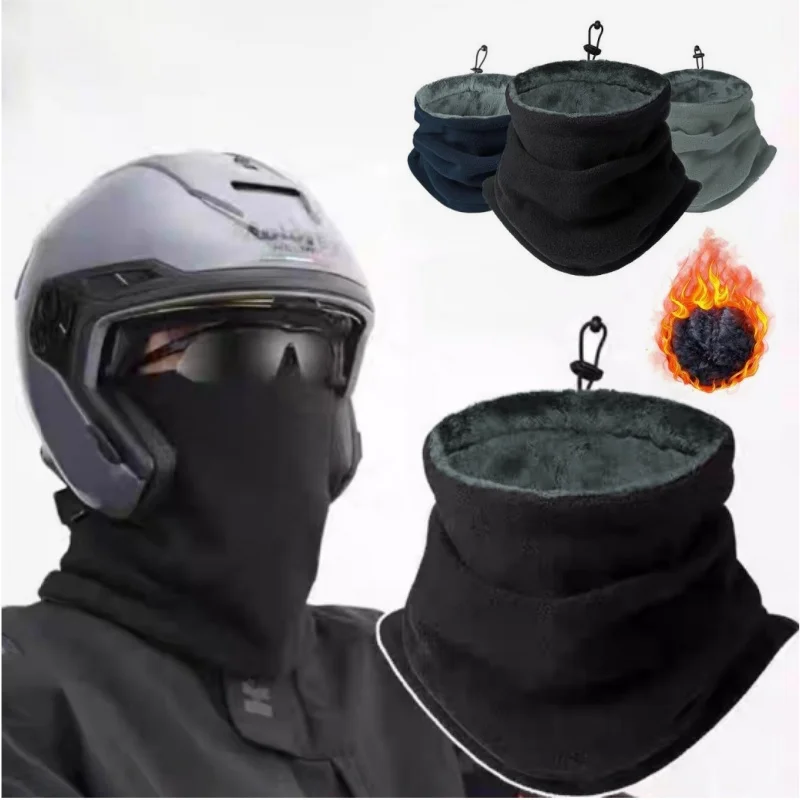 

Winter MotorcycleWarm Mask Men Women Fleece Neck Outdoor Warmer Windproof Scarf Camping Hiking Balaclava Cycling Face Mask