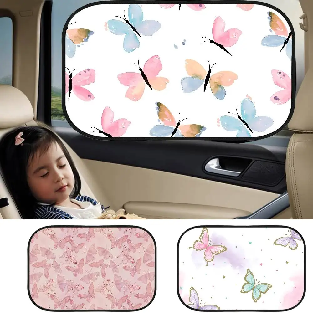 

Butterfly Car Side Window Sunshade Sun Block Film Cloth Sun Visor UV Protection Window Curtain Car Sun Shade Cover