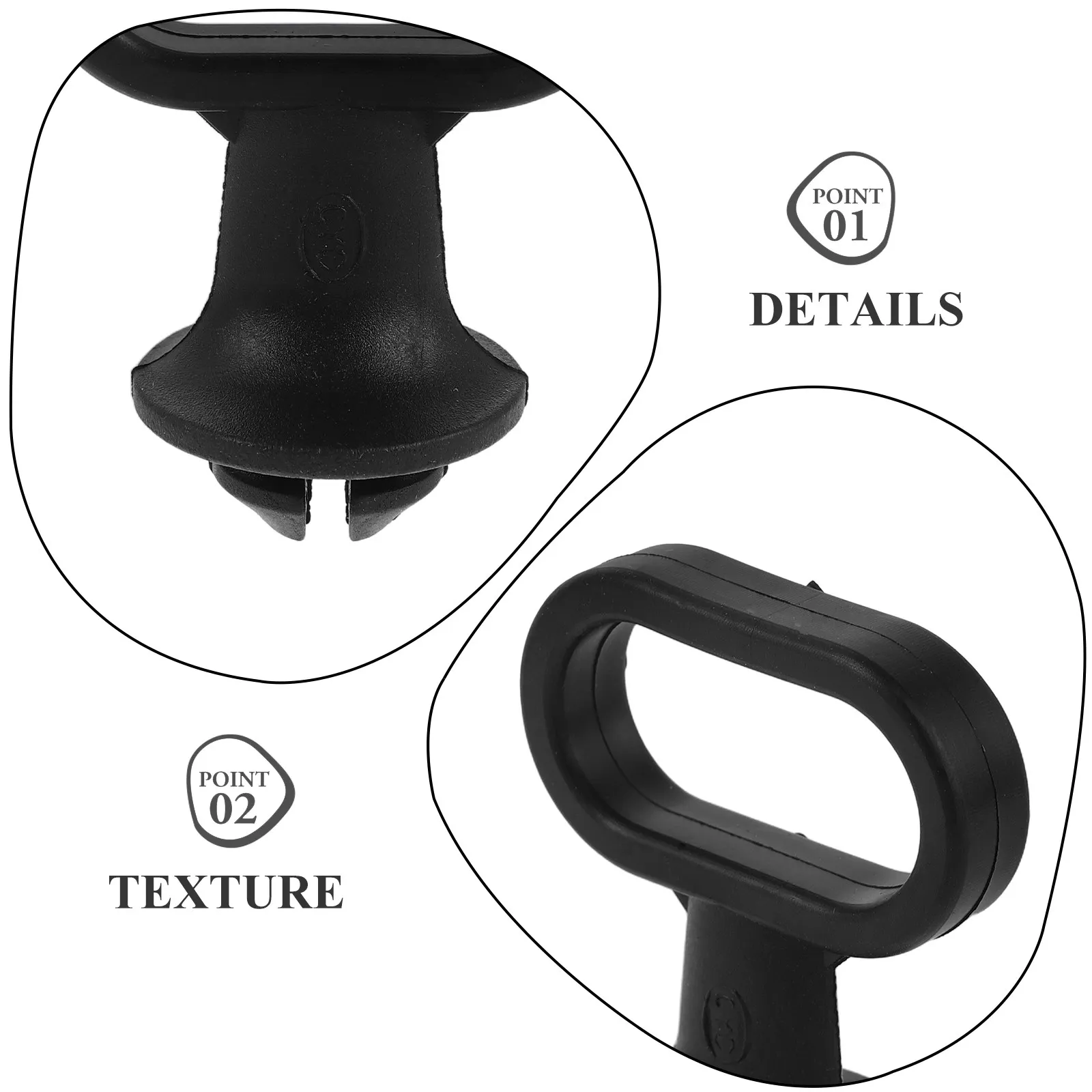 10Pcs Universal Motorcycle Speedometer Cable Guide Black Rubber Front Mudguard Clip Retainer Shock Absorption Noise Reduction