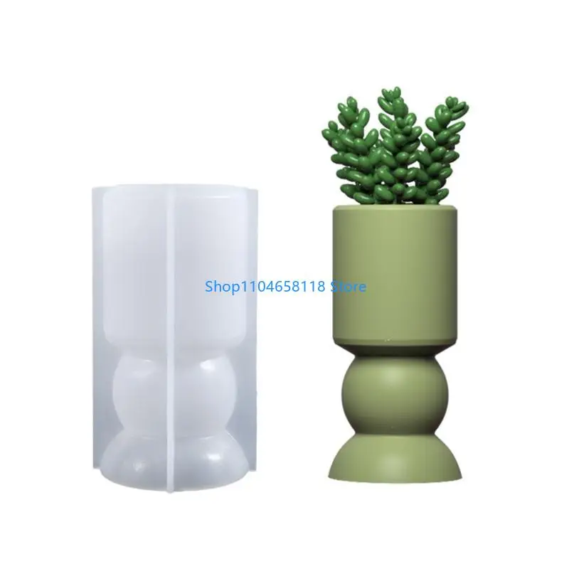Unique Holder Molds Crafting Molds Round Base Moulds Silicone Texture for Crafting Candlesticks