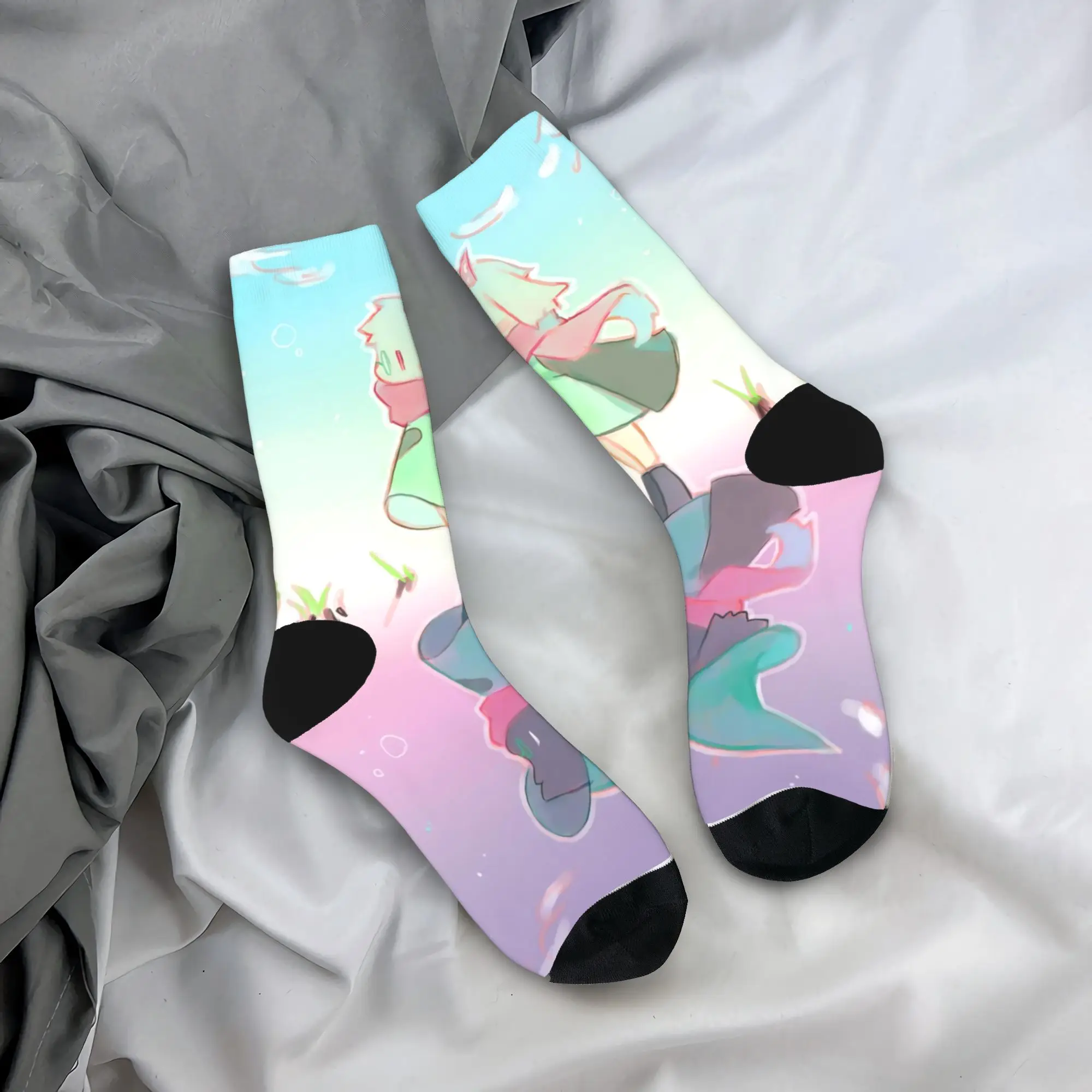 

Осенне-зимние забавные мужские и женские игровые носки Ralsei Deltarune, впитывающие пот футбольные носки