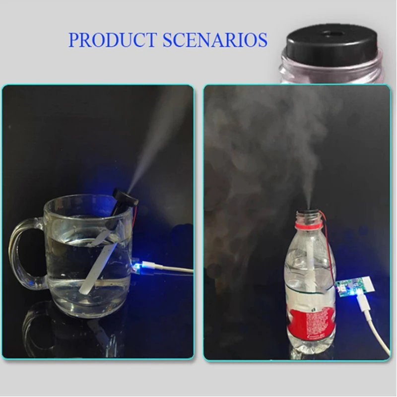 4Pcs DC 5V Switchable Humidifier Module Atomization Control Board DIY Ultrasonic Atomizer Micro-Interface
