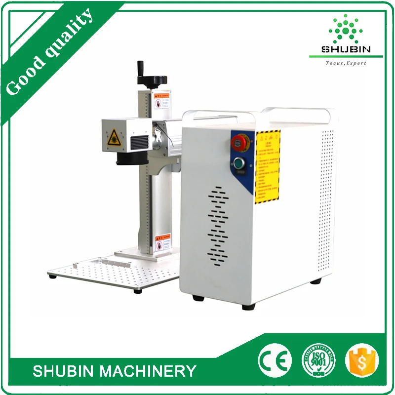 

Metal Nonmetal 30W 20W Mini Optical Fiber Laser Marking Machine with rotary axis