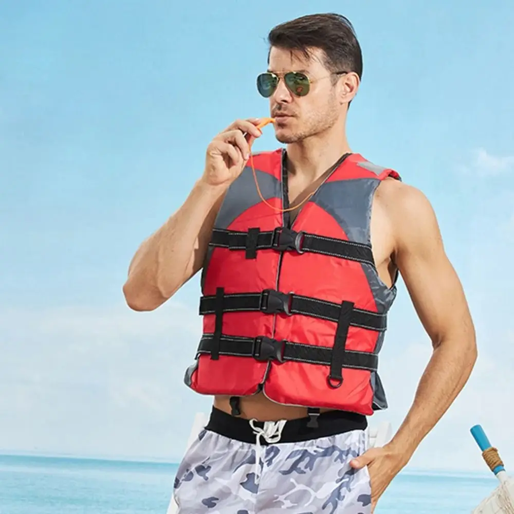 

Safety Straps Adults Life Jacket Waterproof Easily Adjustable Water Sport Vest Portable Lightweight Aid Safety Jacket Swimming