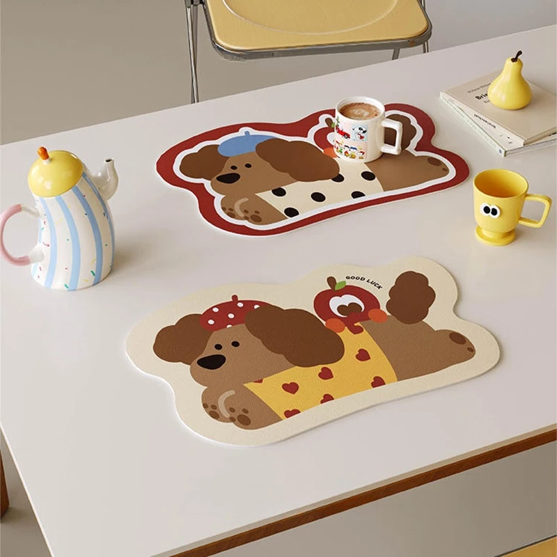 Halloween Coaster Mat Halloween Kitchen Trays Tablemat Kawaii Dining Table Place Mats Mug Placemat Cute Table Home Decor