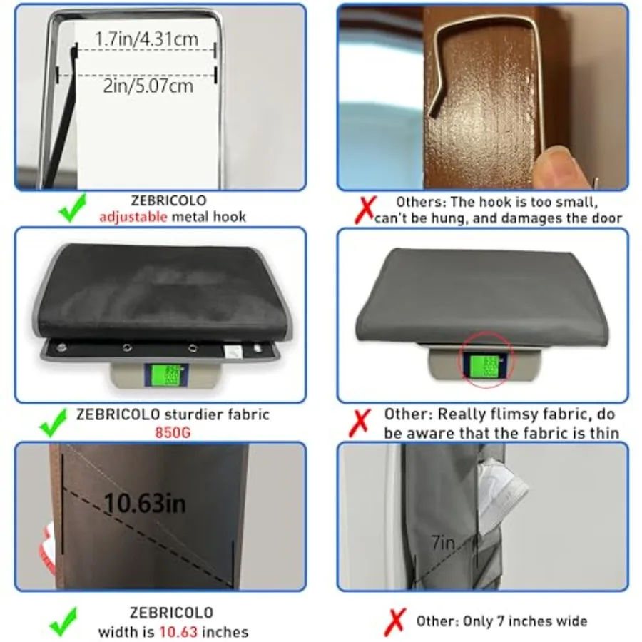 Over The Door Shoe Organizer with 70 Pounds Heavy Duty Capacity for Up to 20-30 Pairs Extra Deep Pockets Designed for Mens Size