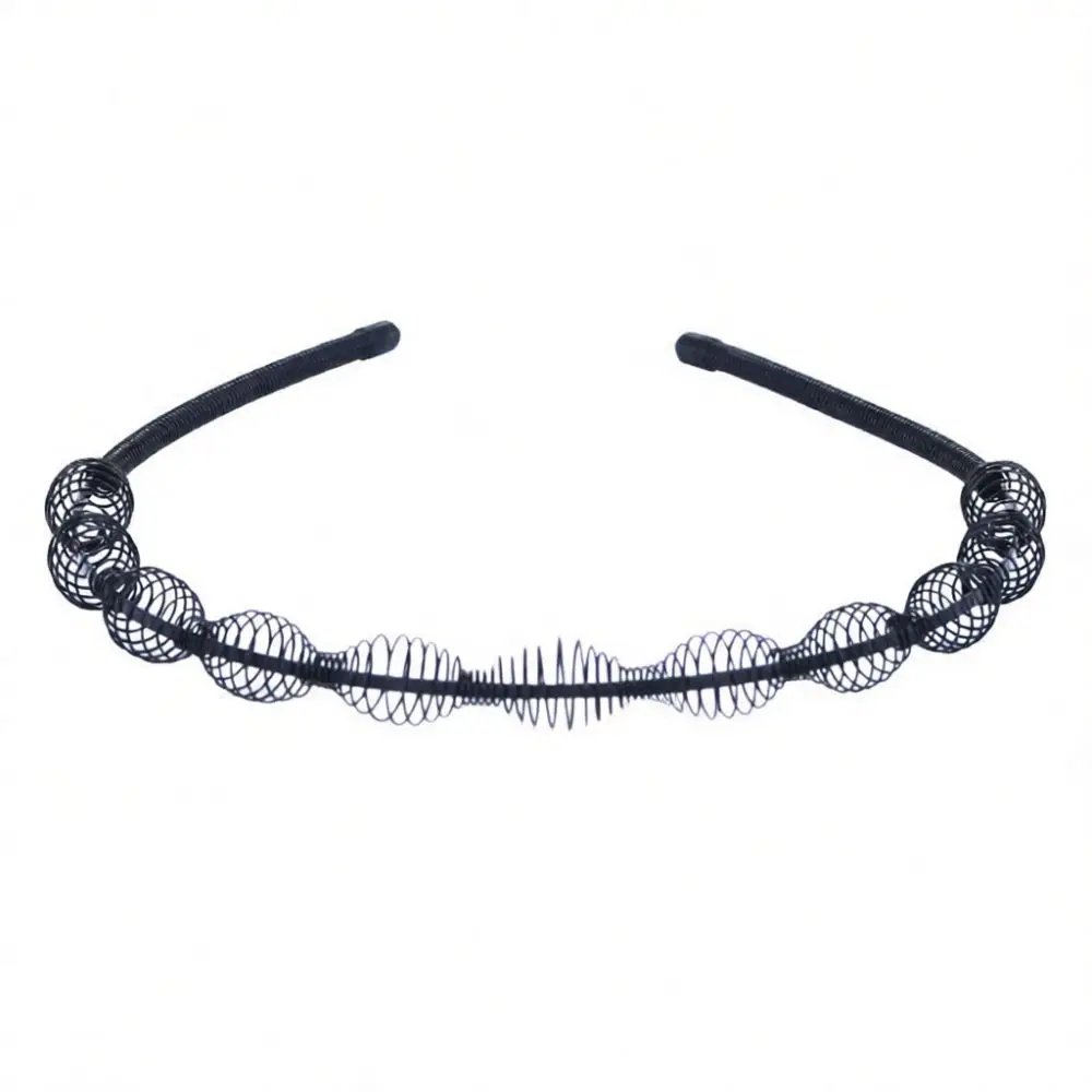 Non Slip Metal Wave Hair Hoop Minimalist Sport Headband Fashion Accessory For Men Women Daily Styling Tool