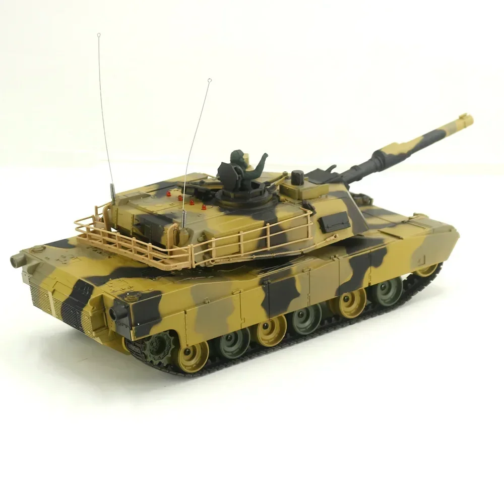 1/24 Henglong Scale Abrams M1a2 Us Battle Tanks Rc Airsoft Panzer modello telecomando veicolo militare combattimento compleanno Gif