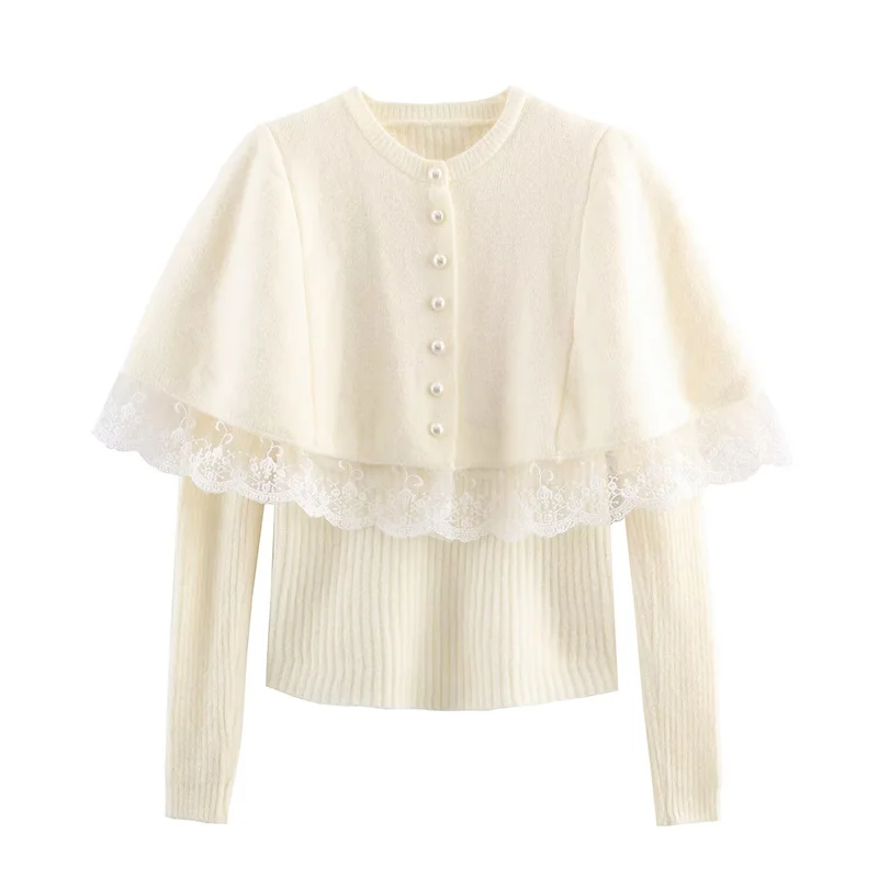 قميص نسائي لخريف 2025 جديد بلون سادة وأكمام طويلة كيب مكون من قطعتين طقم علوي غير رسمي أنيق وأنيق #3