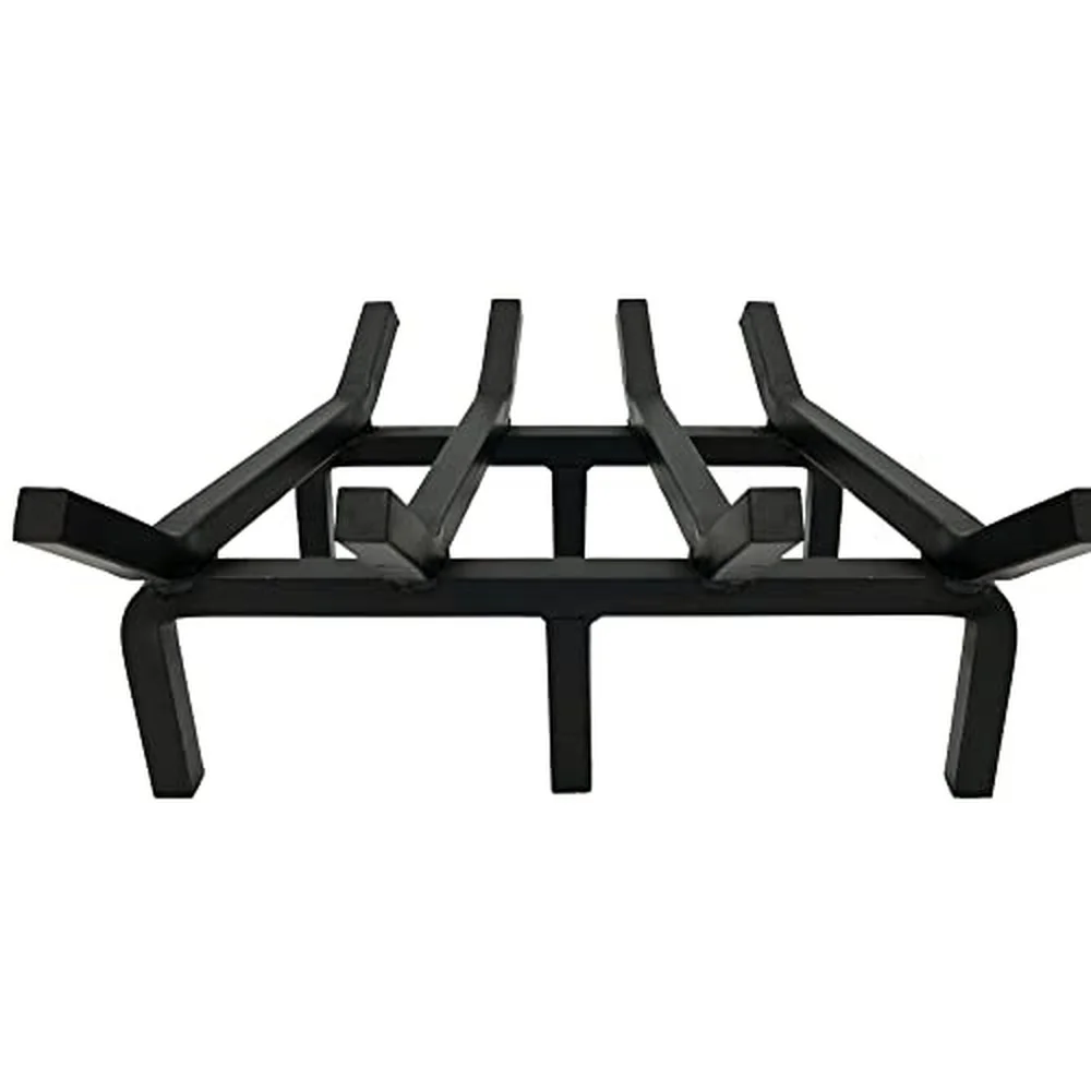 Super Heavy Duty Steel Fireplace Grate Made in the USA (15 Inch)