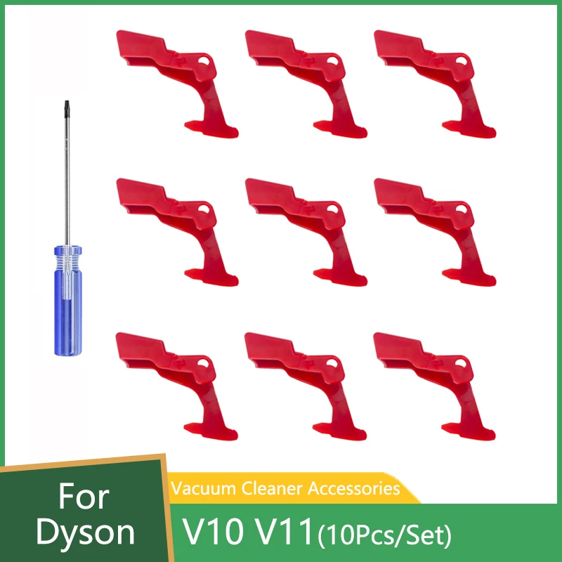 9 шт., кнопка переключения для пылесоса Dyson V11 V10, запасные части, обновленная версия, триггерный переключатель мощности, кнопка блокировки