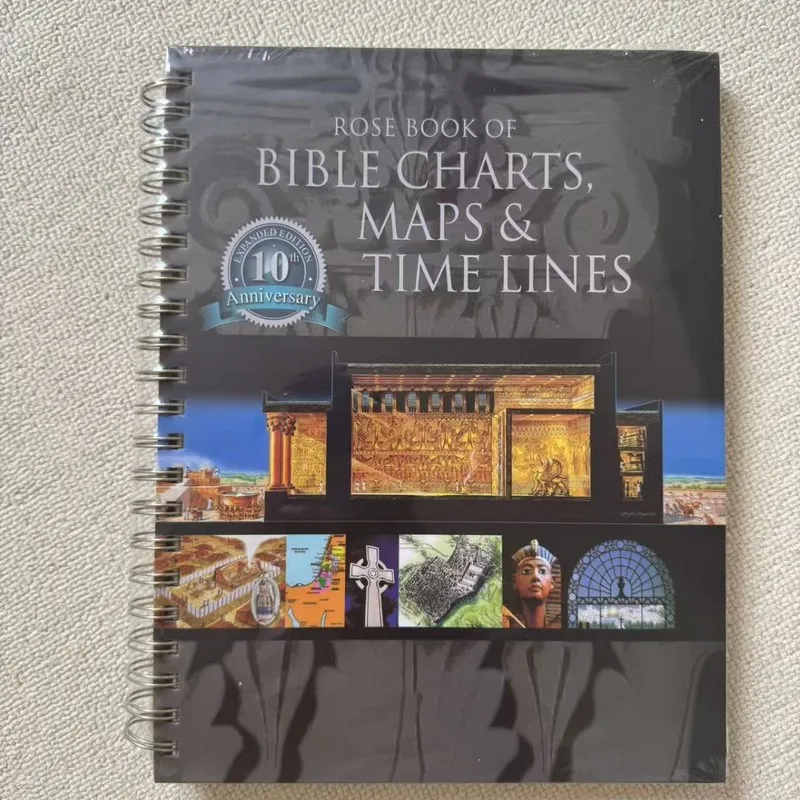 Rose Publishing Rose Book of Bible Charts, Maps & Time Lines 10th Anniversary Reproducible Edition - Spiral-Bound