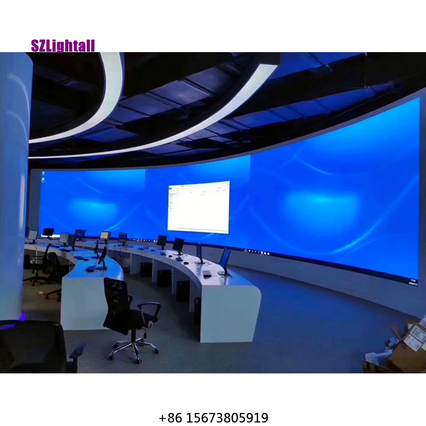 Hot Sale Curved LED Screen Full Color P3.9 P4.81 500x500mm 500x1000mm LED Display Panels