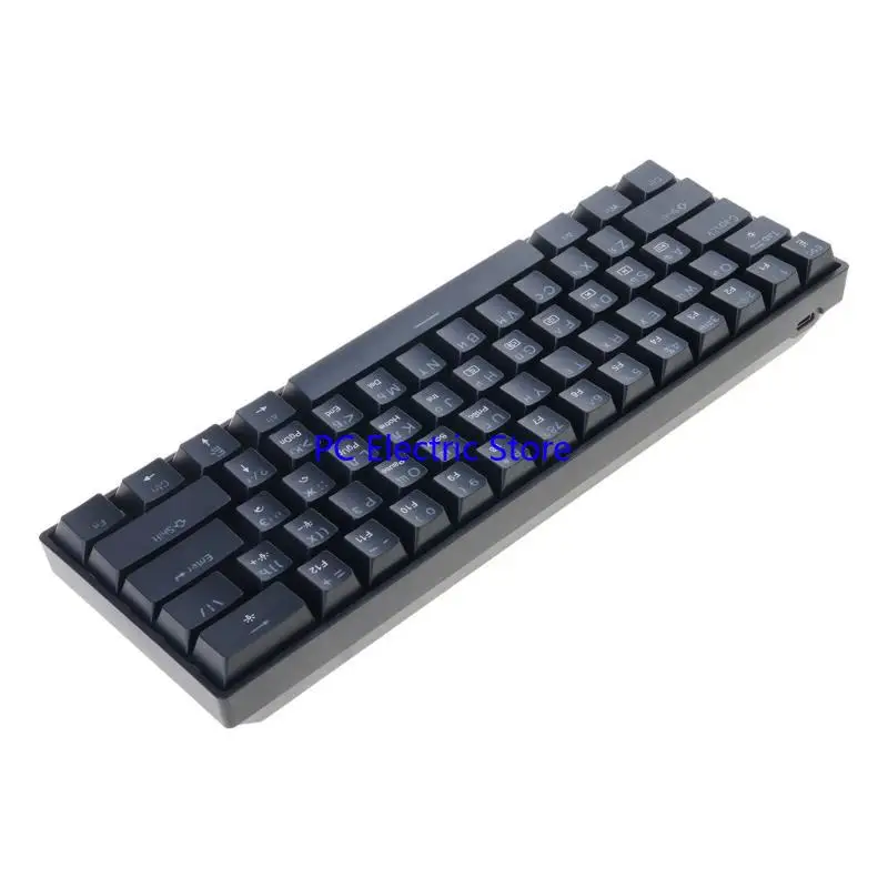 

F19C Portable 61 Mechanical Gaming Keyboard Cord LED Backlit Light Hot Swappable