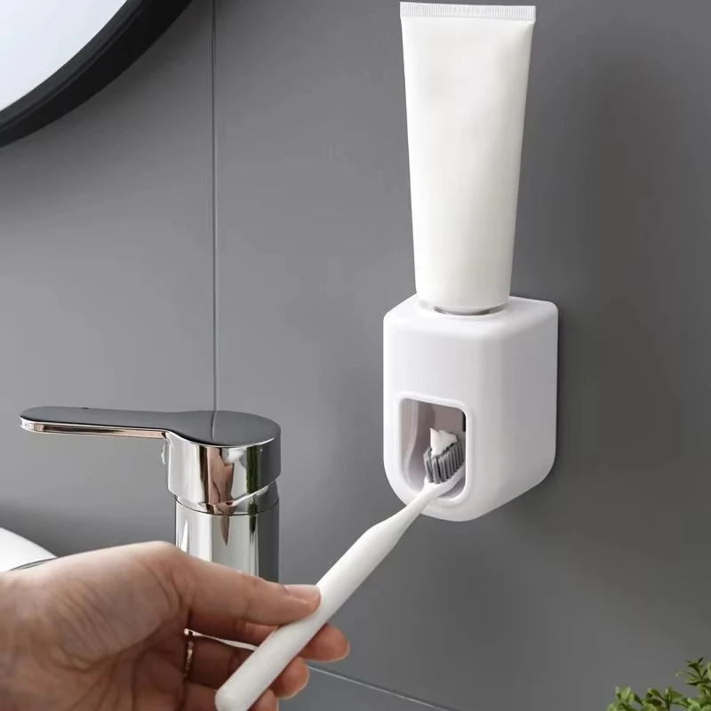 New Waterproof Automatic Toothpaste Dispenser Wall Mount Toothpaste Squeezer Toothpaste Holder Bathroom Tools Accessories