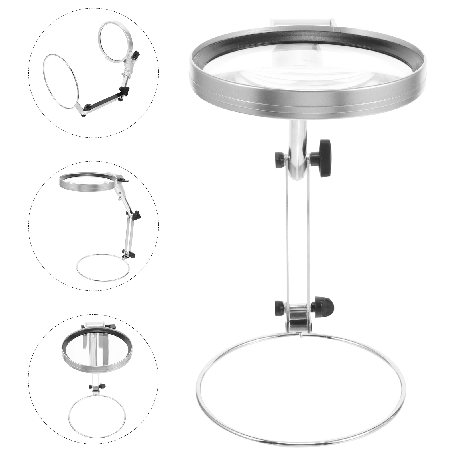 

Folding Magnifying Table Lamp Desk Magnifier Plastic Glasses Craft Light Magnifying Glass With Light St Sewing