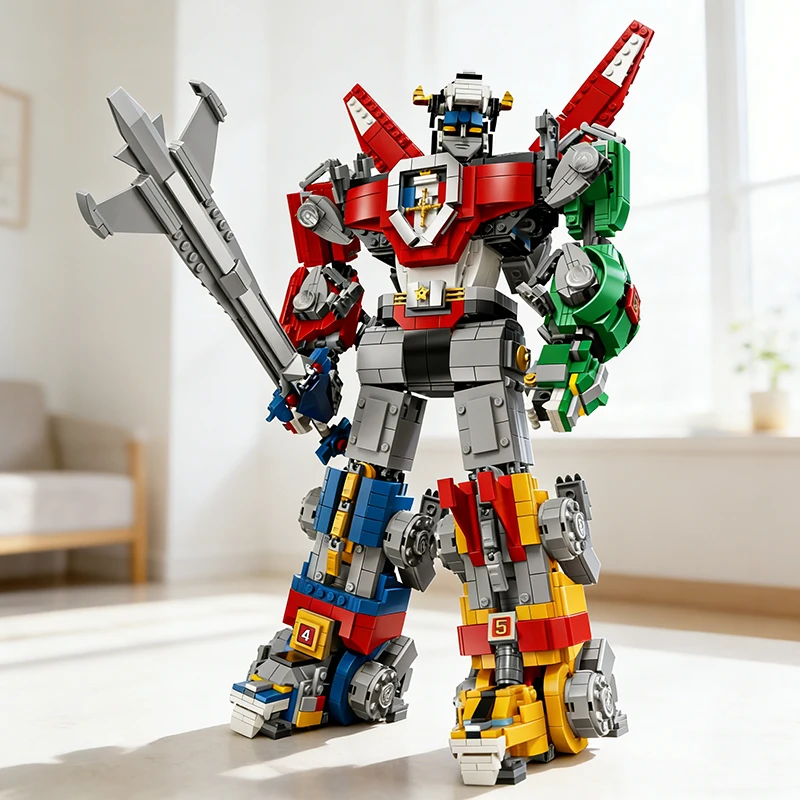 

Набор для сборки робота-трансформера Волтрон 5 в 1, 2321 деталь, конструктор, игрушки-подарки для детей, мальчиков и взрослых