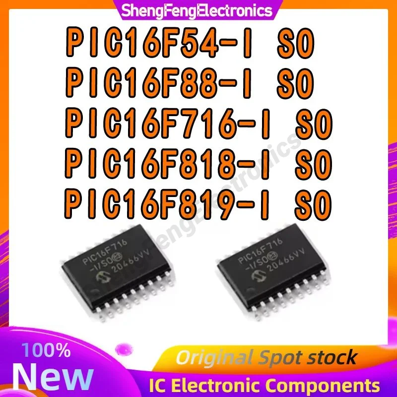 

PIC16F54-I/SO PIC16F88 PIC16F716 PIC16F818 PIC16F819 PIC16F54 PIC16F PIC16 PIC IC MCU Chip SOP-18 in stock