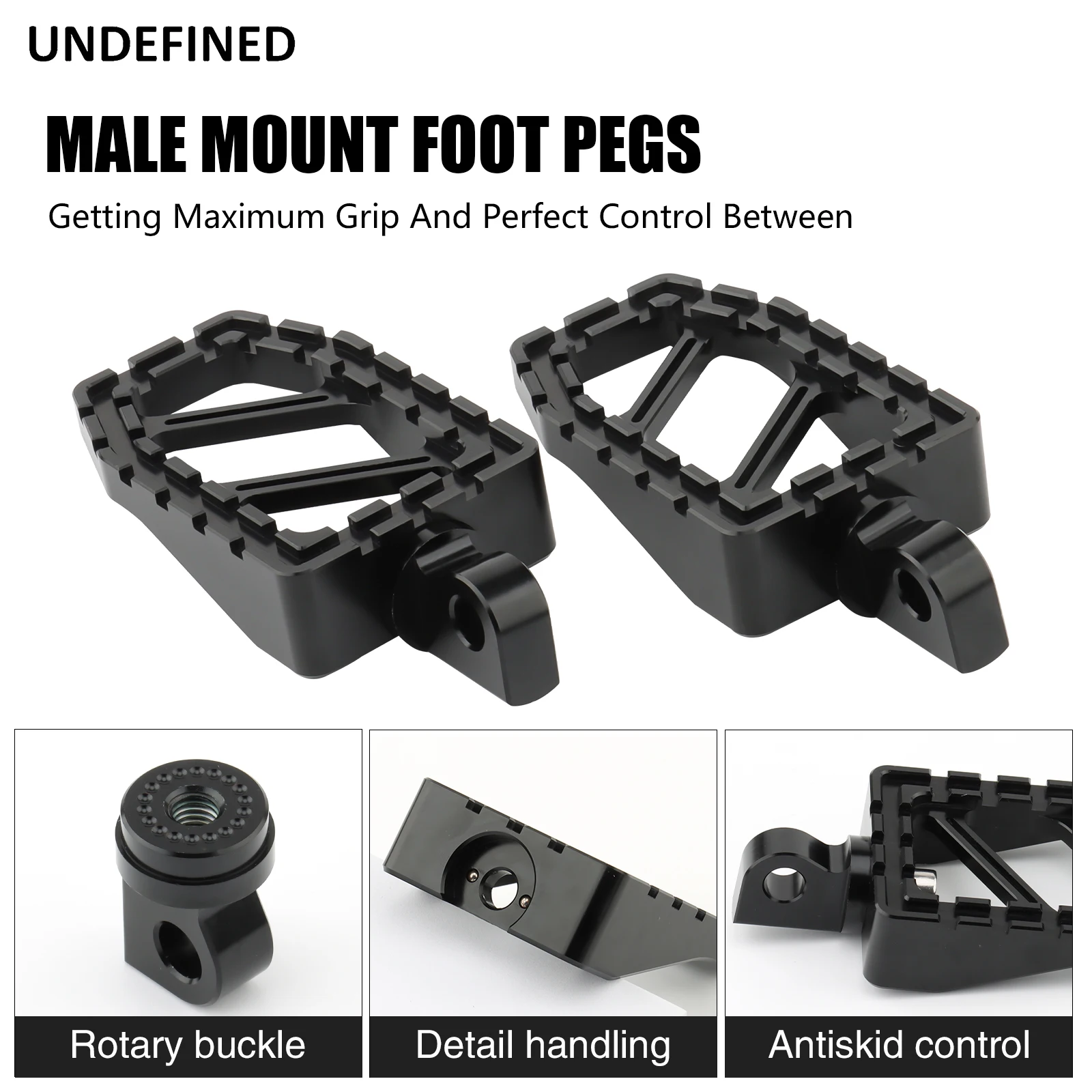 Motorcycle Footpegs Riot Foot Pedal for Harley Sportster Dyna Low Rider Softail Fatboy Touring Street Glide Male-Mount Footrest image 6