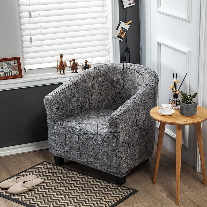 Half-round Sofa Chair Cover, Single-person Sofa Cover, Internet Cafe Guest Room, All-season Universal Small Sofa Cover, Cover