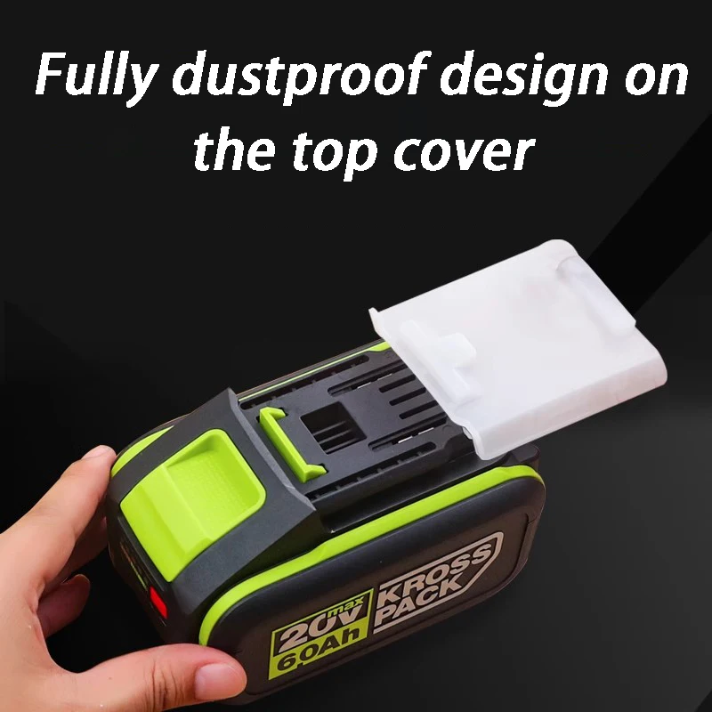 Lithium Battery Protective Cover Suitable for WORX Silicone Anti Drop Battery Protective Cover Dust-proof Tool Accessories