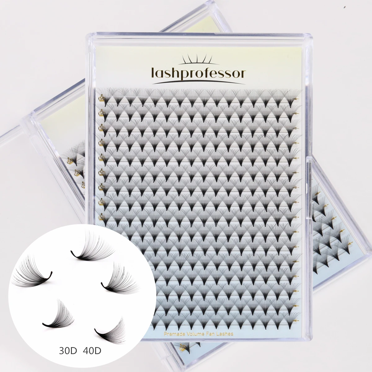 

Lashprofessor Pointy Base Fluffy Premade Eyelash Fans 30D 40D Korea Natural Soft Russian Volume Silk Lashes Extensions