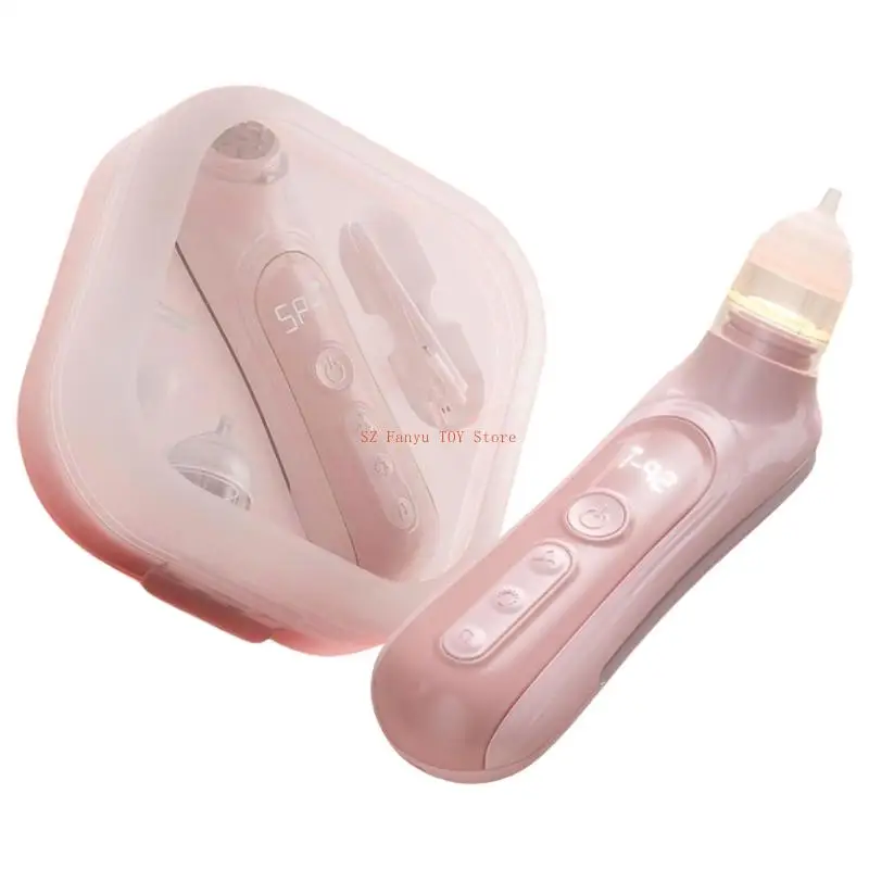 96GC آلة مصاصة أنف الأطفال المحمولة منظف الأنف مع قوة شفط قابلة للتعديل وشحن USB للمنزل والسفر #4