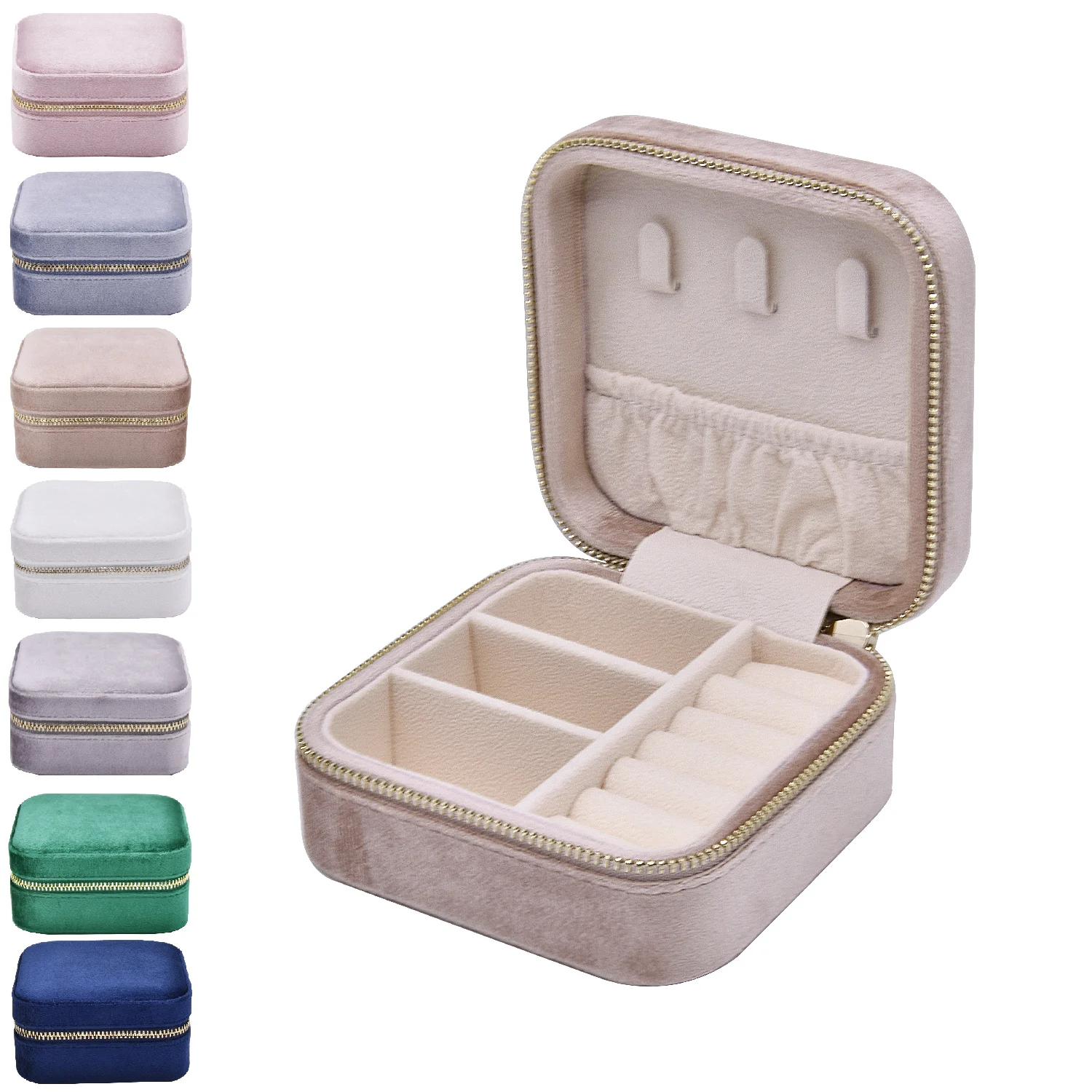 Spot Organizer Earring Ear Stud velvet Portable Jewel Case Jewellery Packaging Gift Boxes Travel Jewelry Box