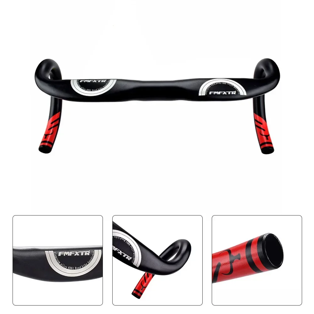 Ultralight Road Bike Handlebar Bicycle Handle Racing Drop Bar Bicycle Reduce Resistance Bent Handlebar 31.8mmx420mm Bike Parts