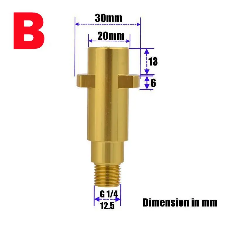 محول فوهة مع خيط تركيب ذكر G1/4 لموصل قاذف مسدس الرغوة Karcher AR Blue LAVOR STIHL Elitech Nilfisk