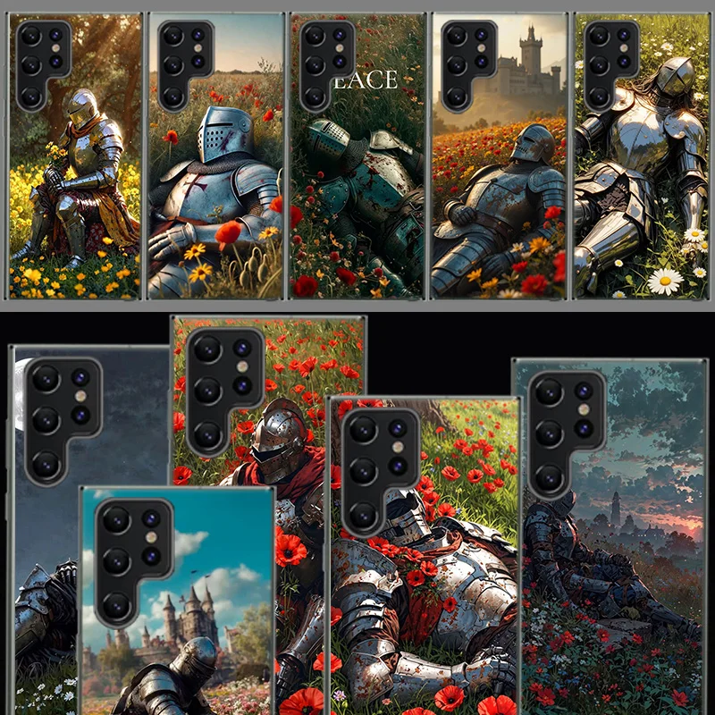 Flower Knight of the Light Capa Phone Case For Samsung S26 Ultra S25 Edge Galaxy S23 S21 S20 S24 FE S22 S10 Plus Cover Clear TPU