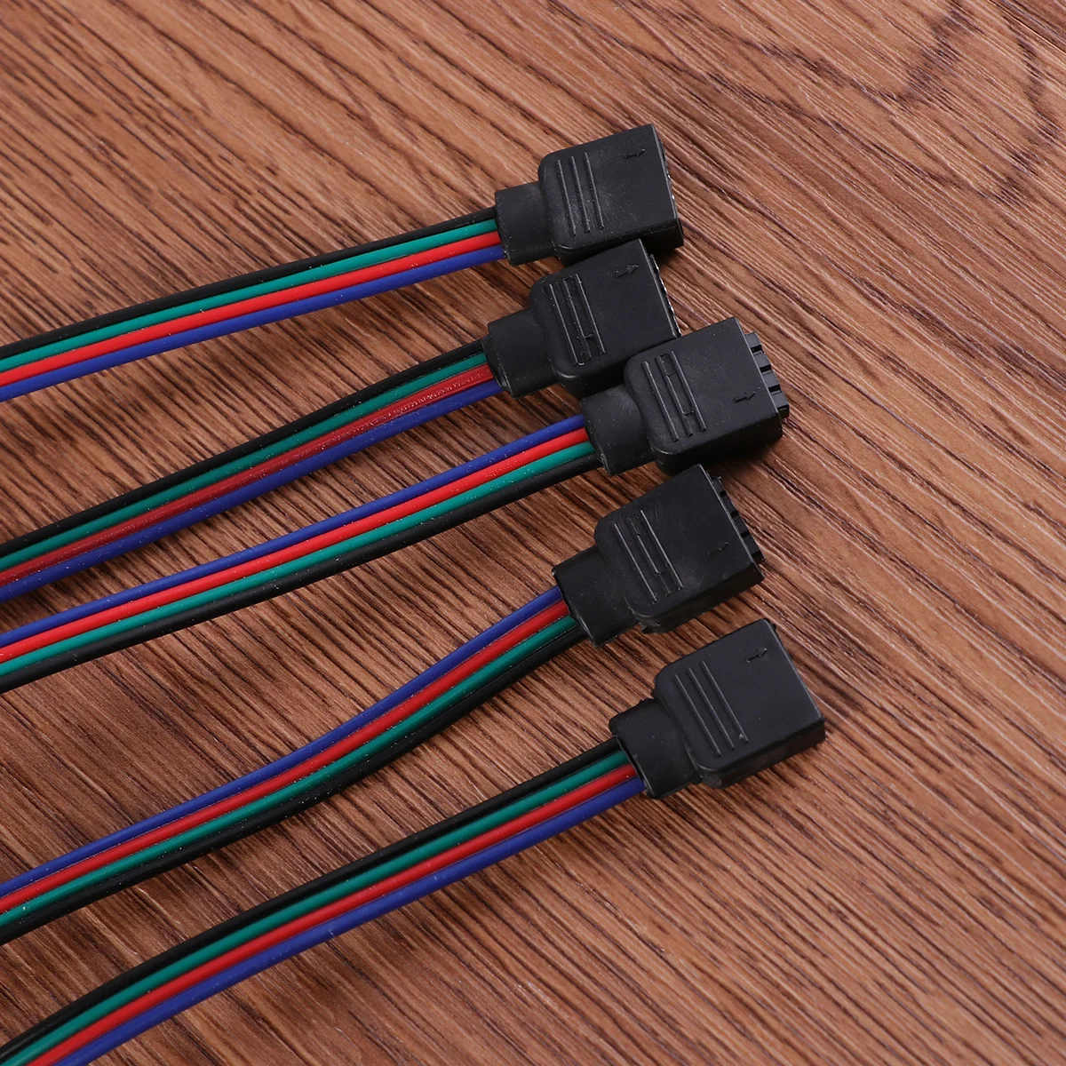1 conjunto de conector de tira de luz led rgb, jumper sem solda, tira rgb de 10mm para controlador, adaptador de alimentação, conector de extensão