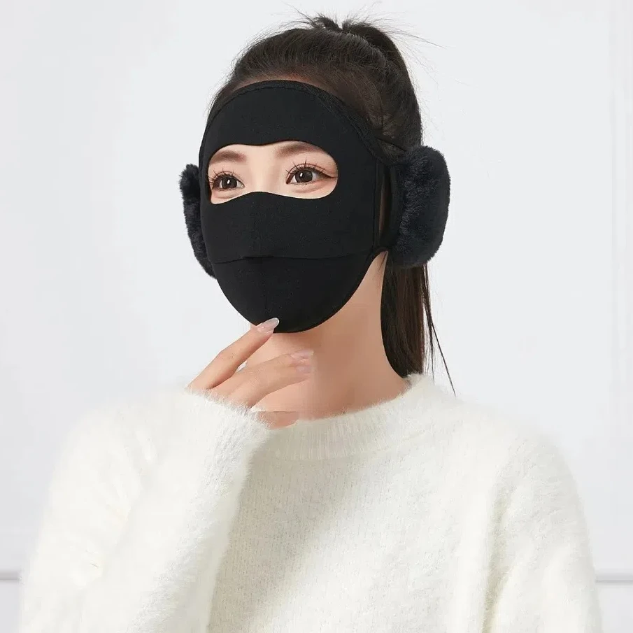 Новая бархатная защитная маска для ушей, ветрозащитная, морозостойкая, зимняя маска, моющаяся интегрированная велосипедная маска, осень