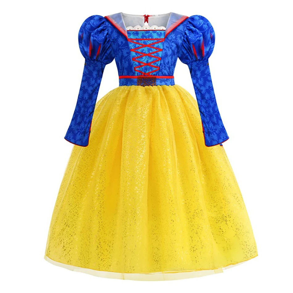 أزياء الهالوين للأطفال فساتين الأميرة سنو وايت عيد الميلاد كرنفال الكرة ثوب الطفل الملكة تأثيري ملابس الفتيات فستان الحفلات