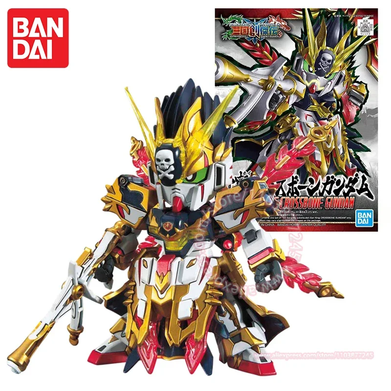 Bandai sd gan ning crossbone gundam bb guerreiro q versão modelo brinquedo das crianças montado figura presente de aniversário figuras de ação