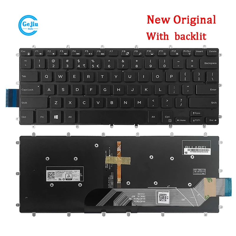 New Original Laptop Keyboard For DELL Inspiron 3480 3481 3482 3490 3493 Latitude E3490 L3490 P89G