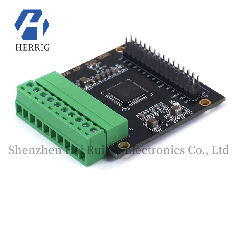 

1PCS AD7606 multi-channel AD data acquisition module 16 bit ADC 8 synchronous voltage sampling frequency 200KHz
