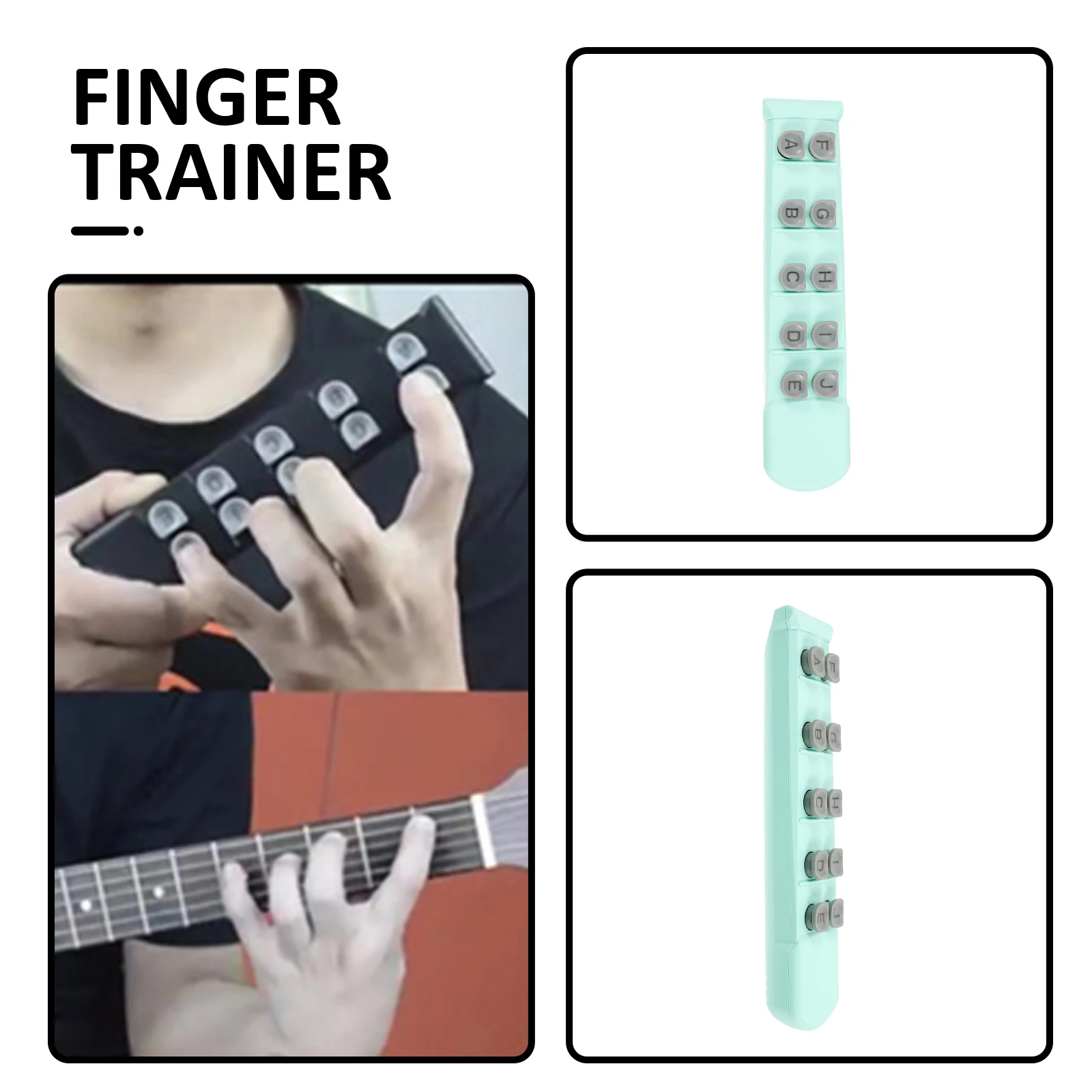 

Guitar Finger Trainer Plastic Hand Exerciser Portable Practice Tool for Beginners Musical Instrument Supply Finger Strength