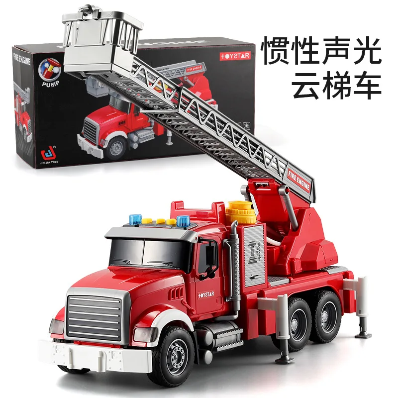 Tow Truck Toy Flatbed and Crane with Race Car Playset Large Toys Rescue Vehicle Push & Go,Lights Sounds,Kids Birthday Gift B241