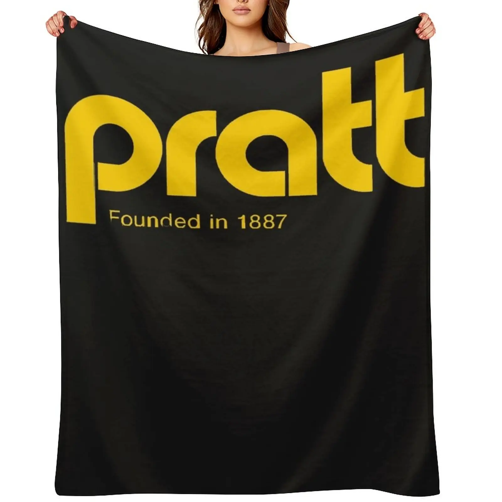 

Pratt retro gold Throw Blanket Hairys Soft Beds valentine gift ideas Bed Fashionable Blankets