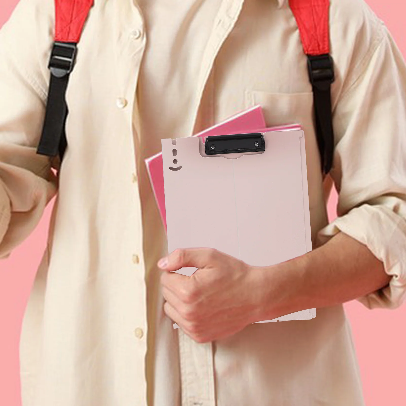 

Multipurpose Foldable Clipboard Writing Board Portable Document Organizer for Office Home School Use PP Material Recipe