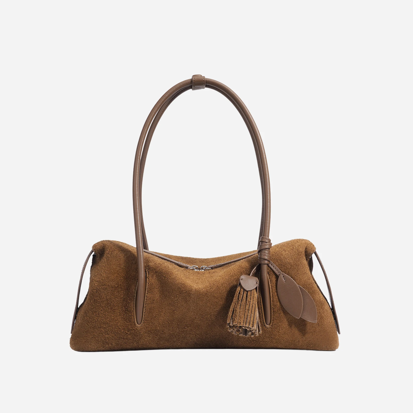 

Mendy Women Armpit Shoulder Bag Women's genuine leather bag burgundy bag Bagutte Bag Suede Bags Tote Shoulder Bag Winter 2025