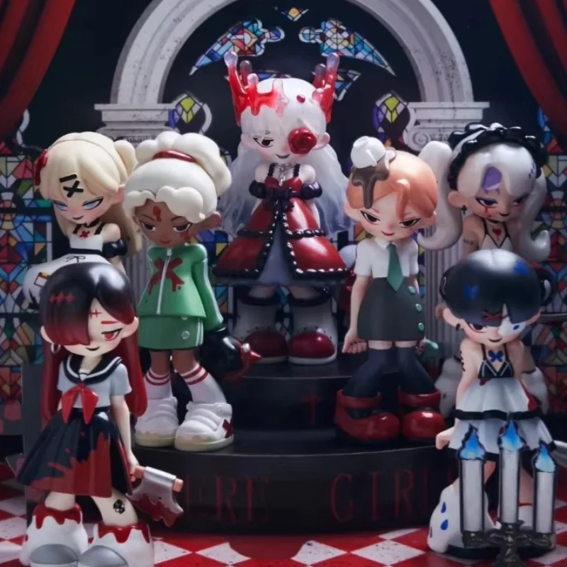 

Paranoia College Series игрушек в слепой коробке, крутые настольные украшения Kawaii, куклы в темном стиле, подарок на день рождения и праздник