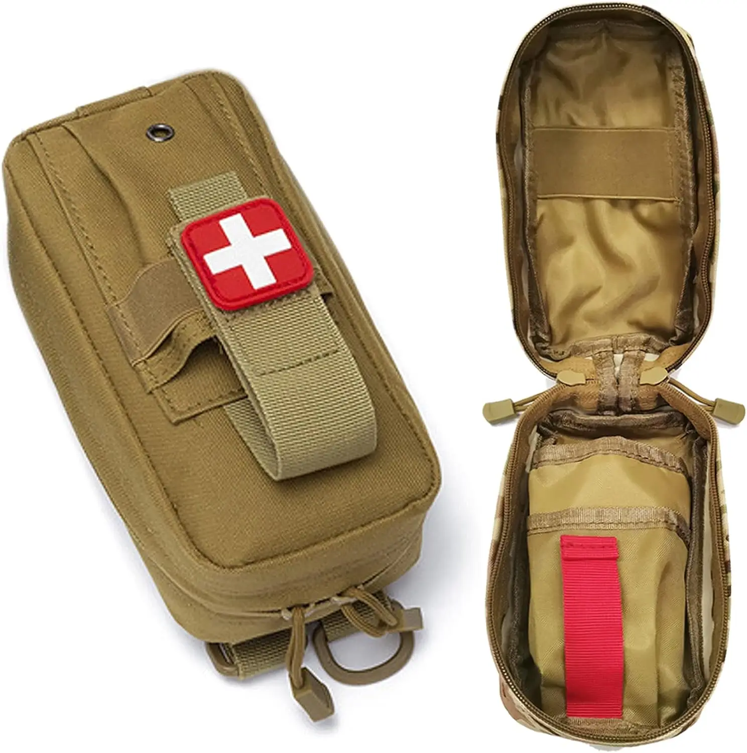 Kit di pronto soccorso Medical EDC Pouch Tactical MOLLE borsa medica per esterni forbici per laccio emostatico marsupio porta laccio emostatico 1000D