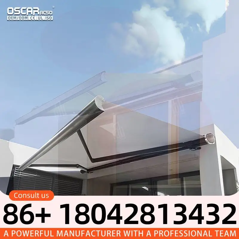 Innovative Retractable Outdoor Pergola Roof System Multi Purpose Awning for Balconies Terraces Gardens Retractable Awning