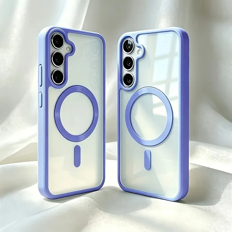 Modische Magsafe Wireless-Ladehülle für Samsung Galaxy A57 A56 A55 A37 A6 A35 A26 A17 A16 A15 A07 Transparente Acryl-Abdeckung