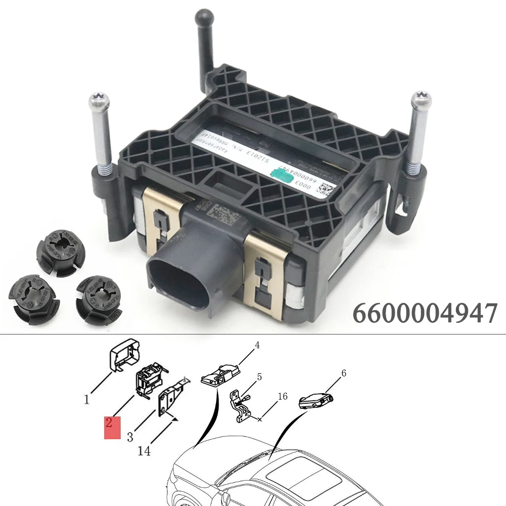 

6600004947 Front ACC Cruise Microwave Distance Probe Radar Sensor Control Module For Geely Tugella FY11 Xingyue Atlas Pro Boyue